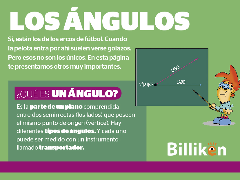 Tipos de ángulos con definiciones, medidas y ejemplos de cada uno