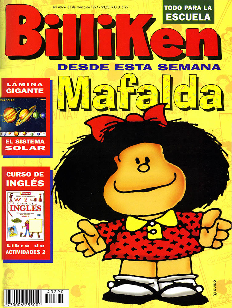 Tapa de Billiken con Mafalda
