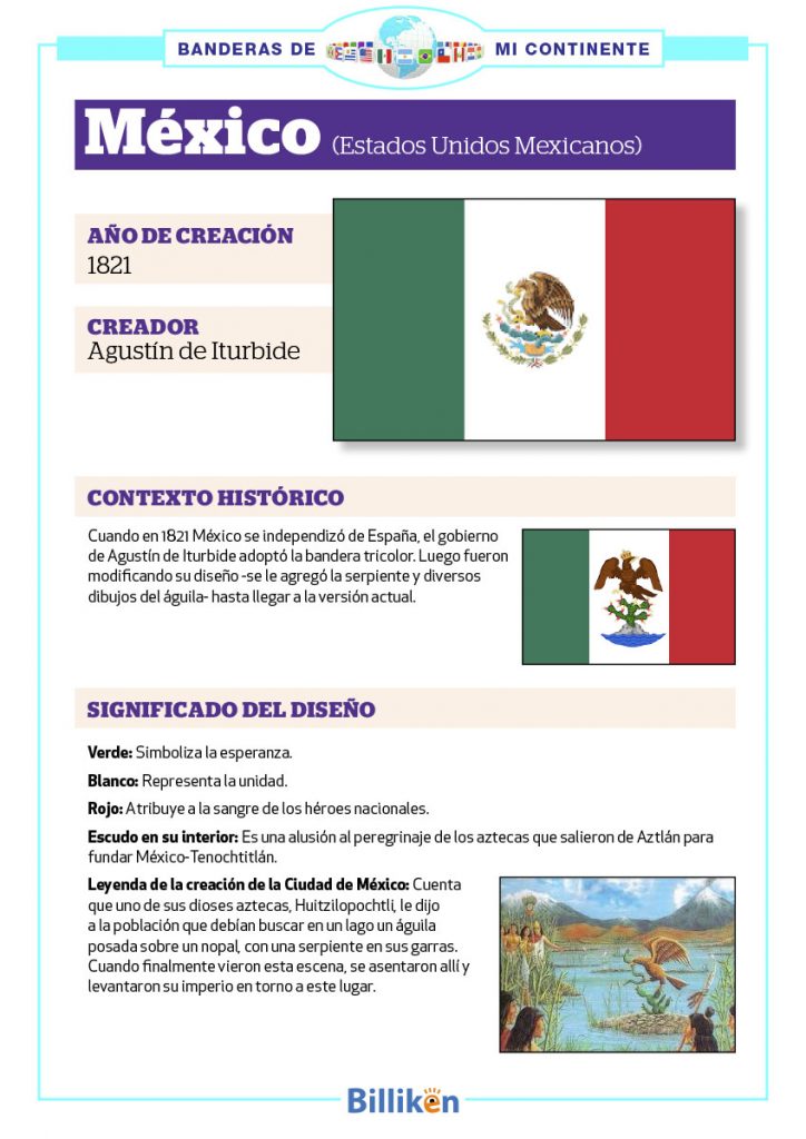 Bandera de México: historia, origen y significado - Billiken