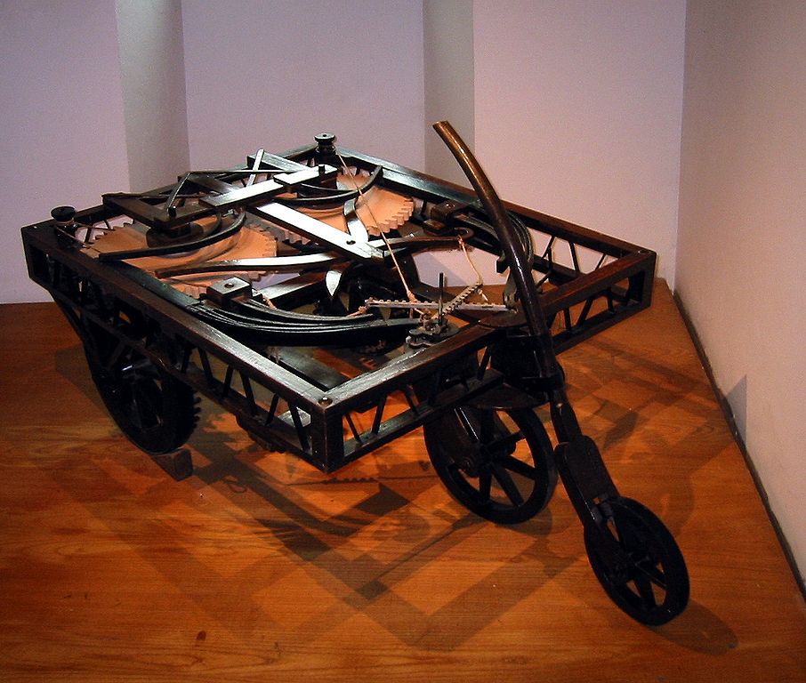 modelo de automóvil diseñado por Leonardo Da Vinci