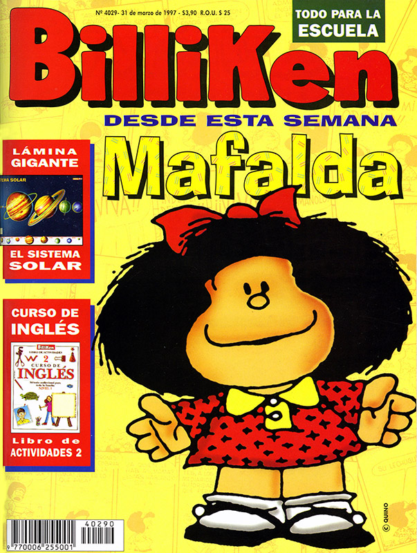 Mafalda en la tapa de Billiken