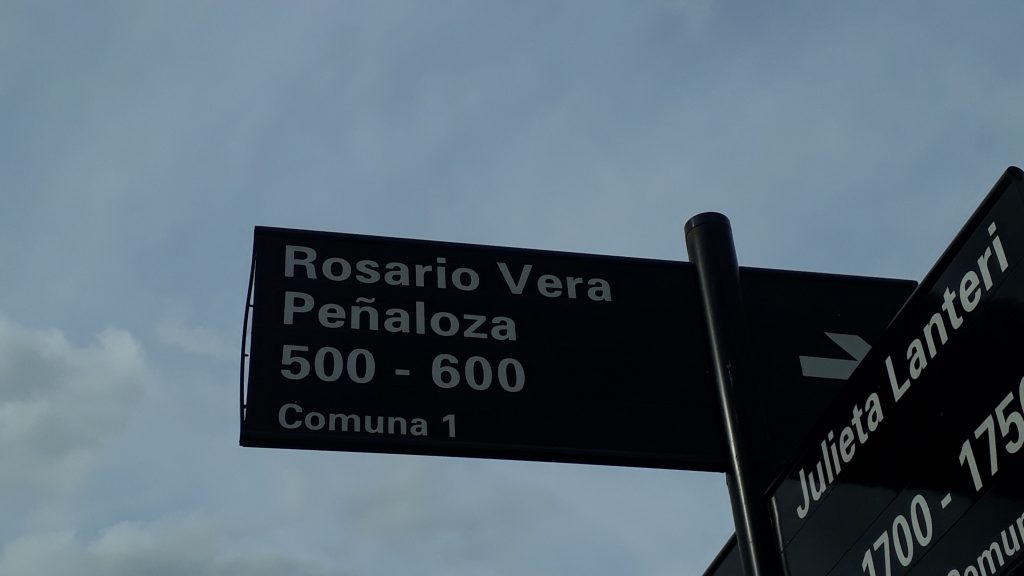 Una de las calles de Buenos Aires que llevan el nombre de grandes educadoras
