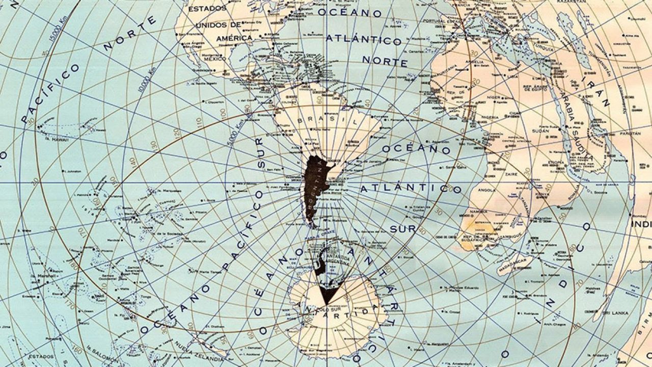Sabías que existe un mapamundi que sitúa a Argentina en el centro? -  Billiken