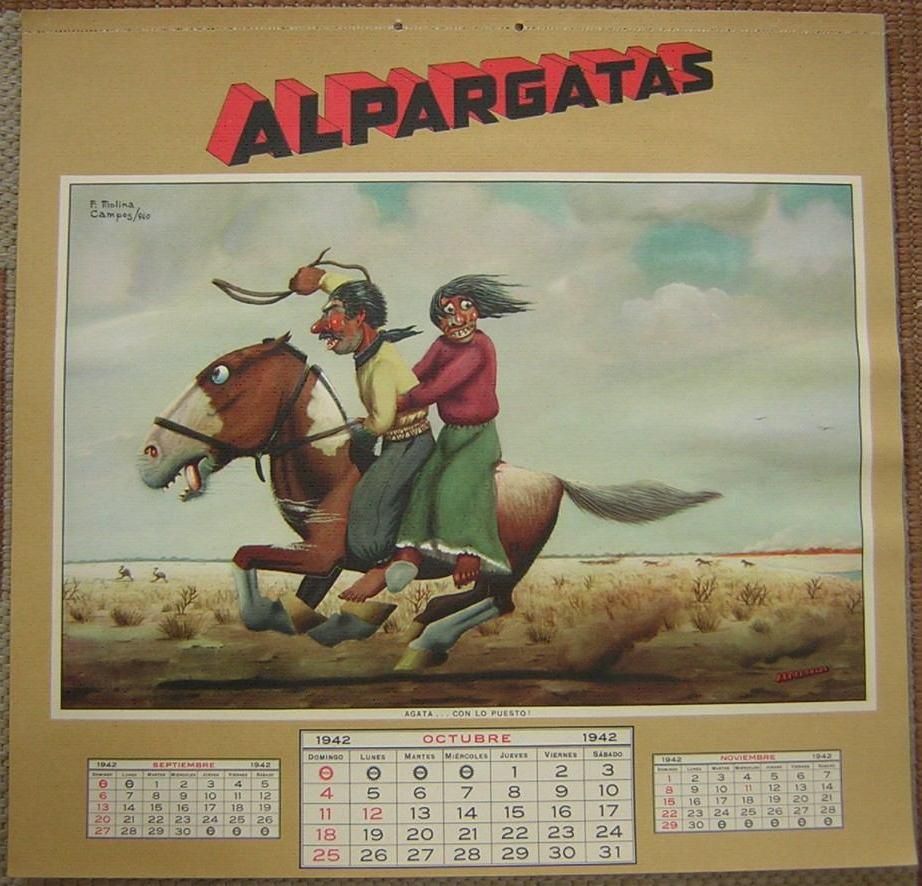 Los famosos Almanaques de Alpargatas