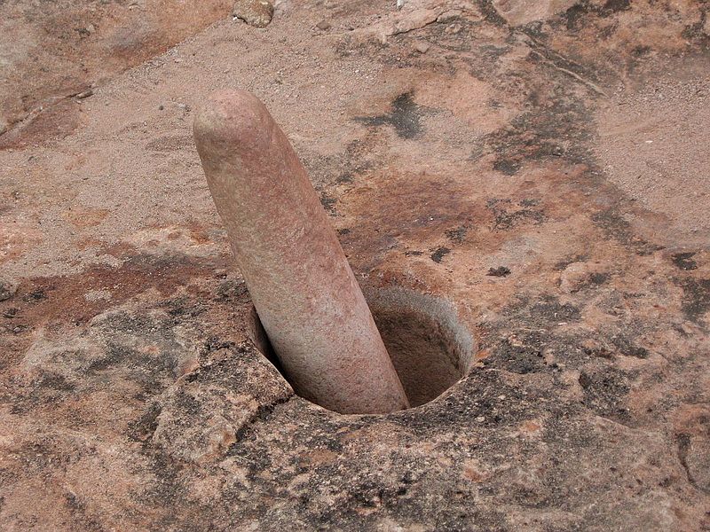 Mortero de piedra en el “Parque Provincial El Chiflón” (La Rioja)
