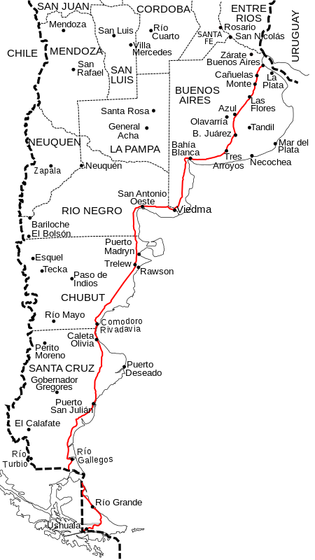 Ruta Nacional 3, una de las más largas de Argentina