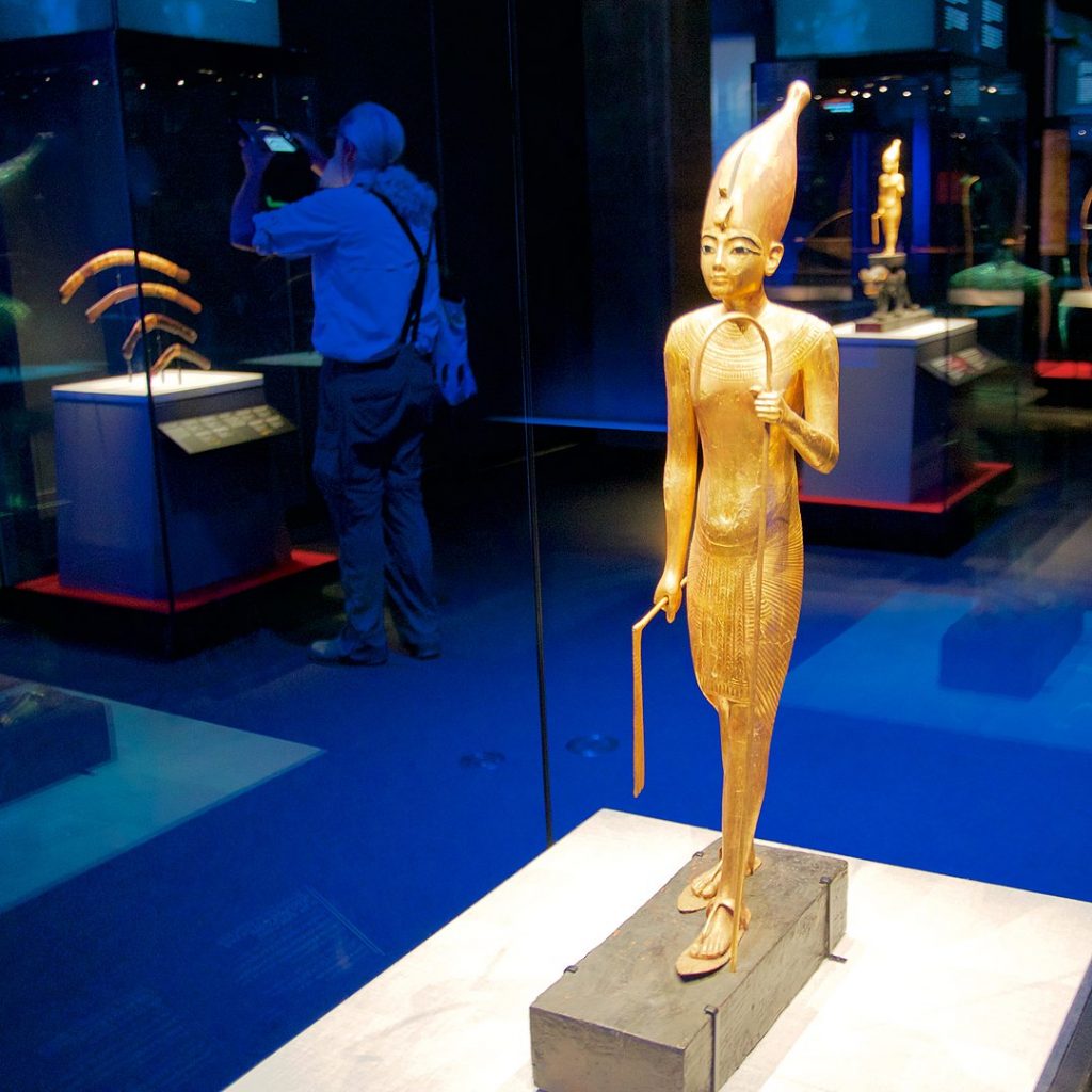 Objetos de la tumba de Tutankamón.