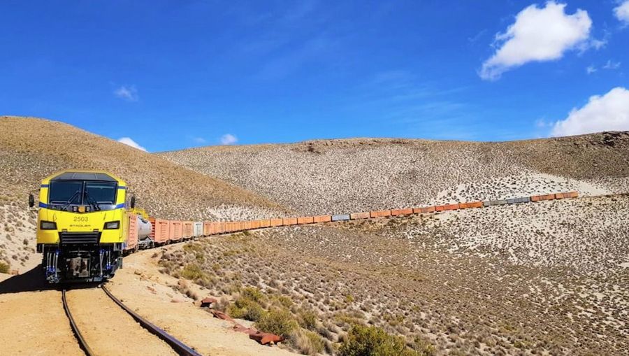 Tren Potosí - La Paz.