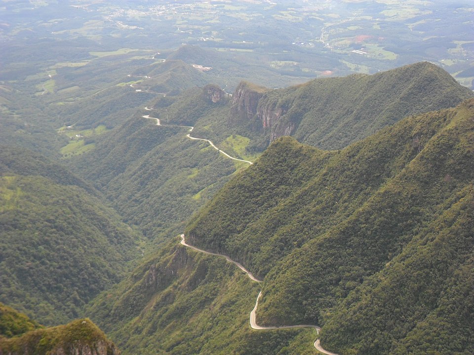 Trazado de la ruta Serra do Rio do Rastro.