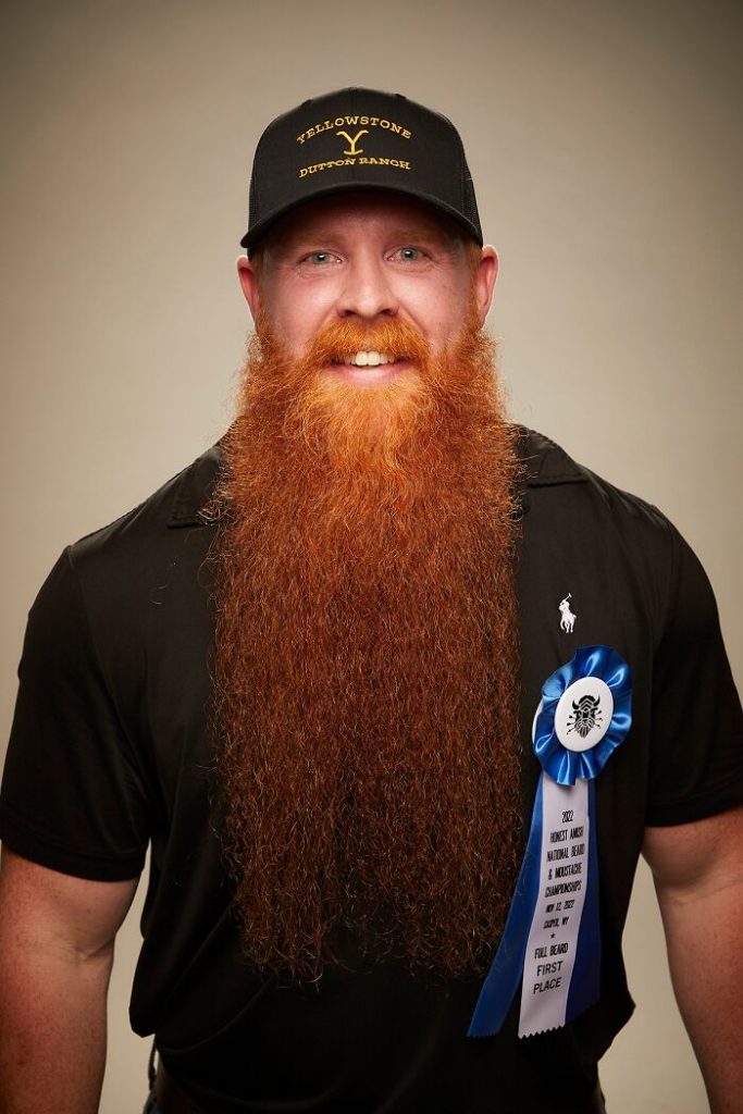 Competidor del Campeonato Mundial de Barba y Bigote.