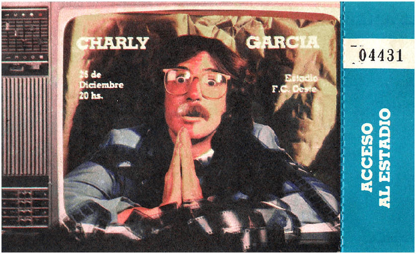 Charly García fue el primer rockero argentino que tocó en una cancha de fútbol