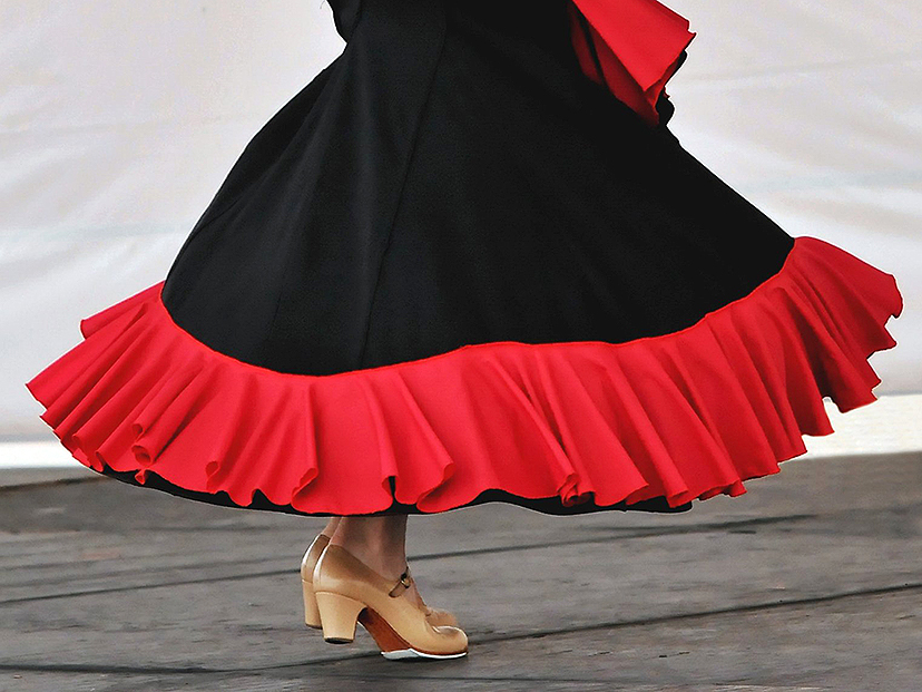 Pies de bailarina de Flamenco