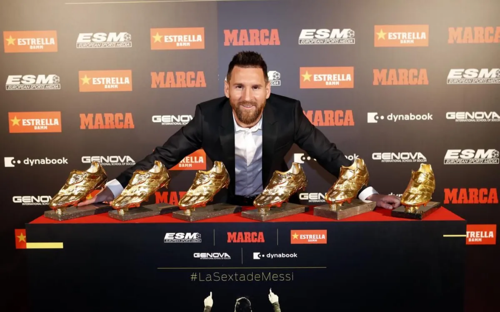 Lionel Messi es el futbolista con más Botas de Oro