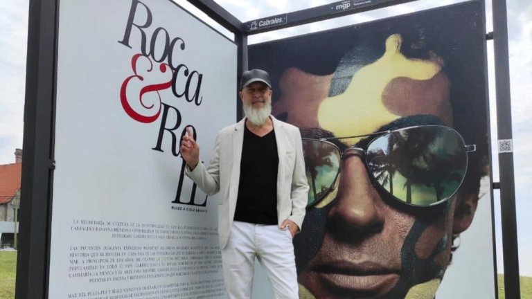 Rocca, el autor de la exposición sobre el rock nacional. 