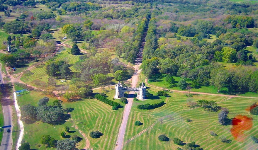 Vista aérea del Parque Pereyra Iraola