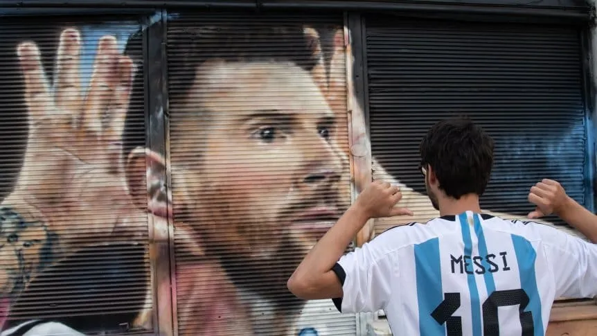 Nuevo mural de Messi en San Telmo