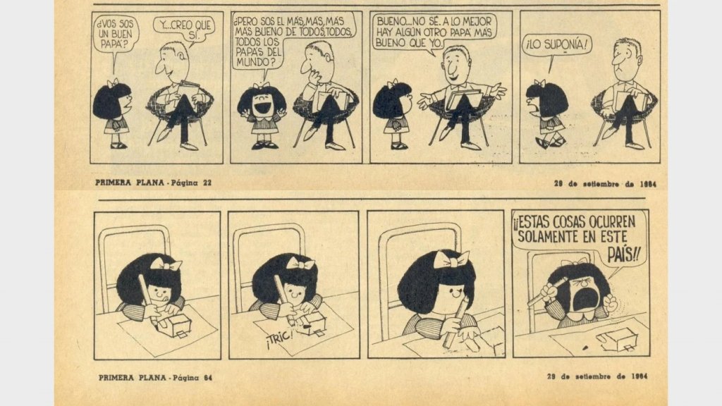La primera vez que se publicó Mafalda