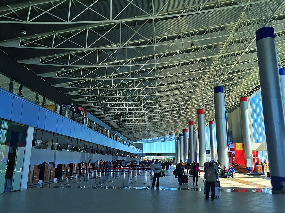Terminal del aeropuerto internacional más alto del mundo. 