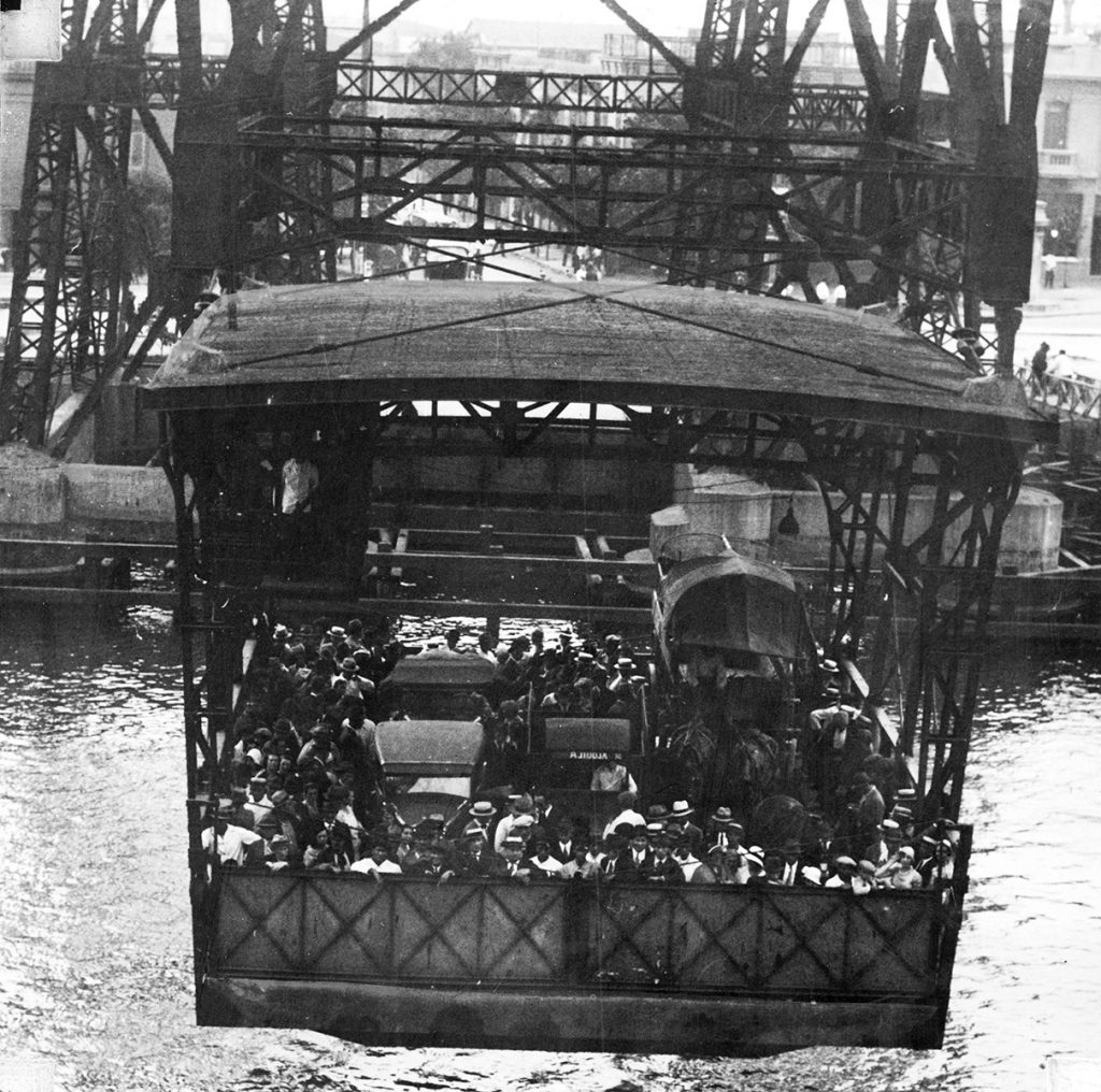 El Puente Transbordador Nicolás Avellaneda foto antigua