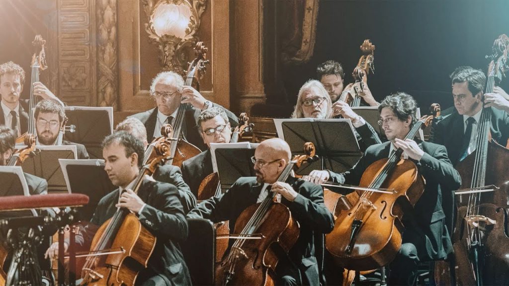 La Orquesta Estable del Colón en pleno concierto. 