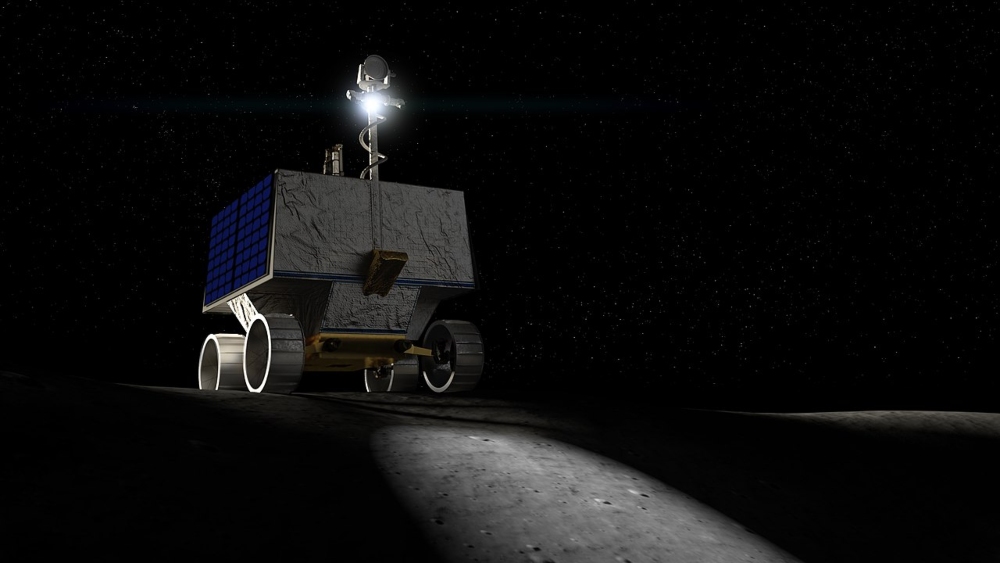Imagen representativa de lo que será el primer vehículo de la NASA en llegar a la Luna. 