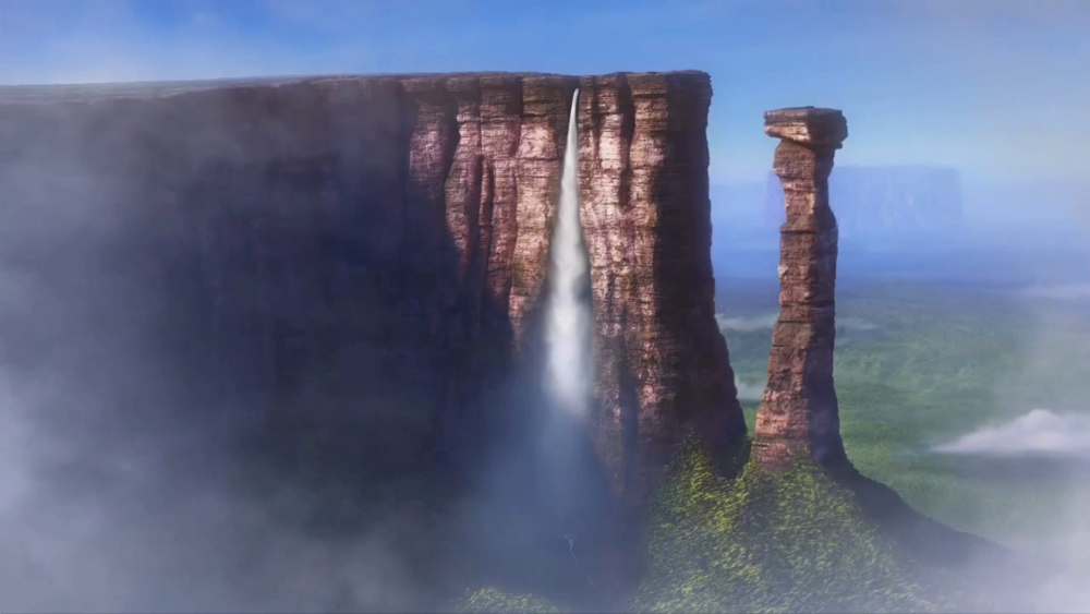 La cascada más alta del mundo en una película de Disney. 
