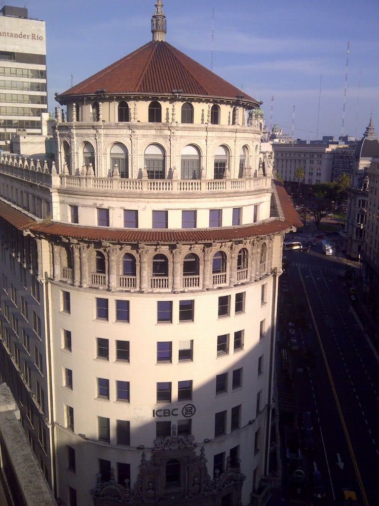 Cúpula del edificio First National Bank of Boston de la Ciudad de Buenos Aires. 