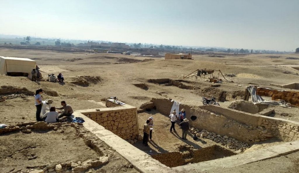 Sector de Egipto investigado por el grupo de arqueólogas de Argentina.