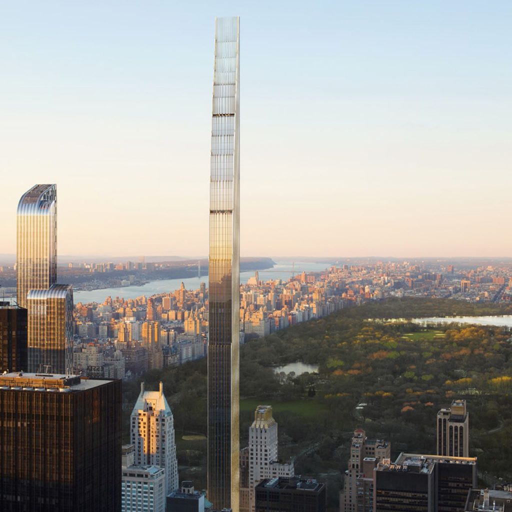 Edificio más delgado del mundo con vistas a Nueva York.
