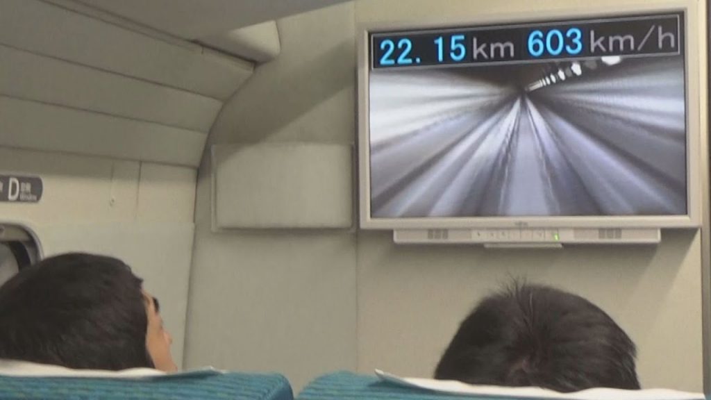 Velocidad máxima alcanzada por el tren más rápido del mundo. 
