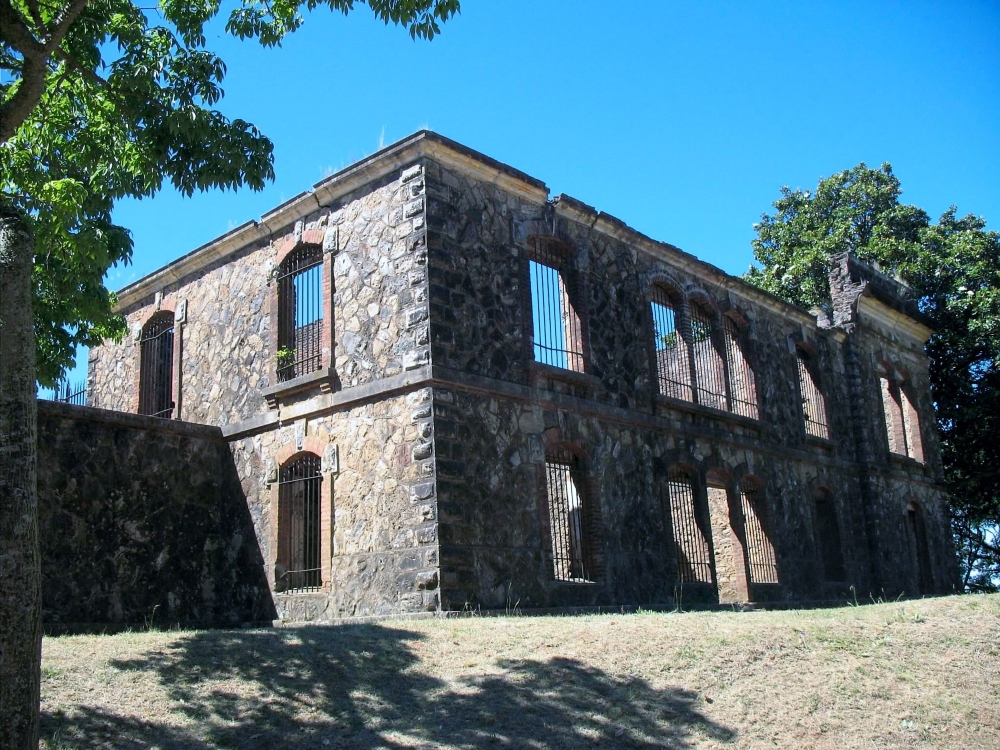 Una de las paredes del Castillo San Carlos. 