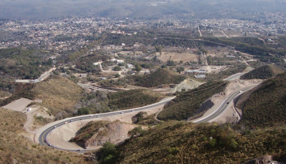 Vista aérea del Camino del Cuadrado. 