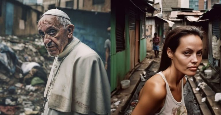 El contexto en el que se crean las imágenes es en una favela brasileña