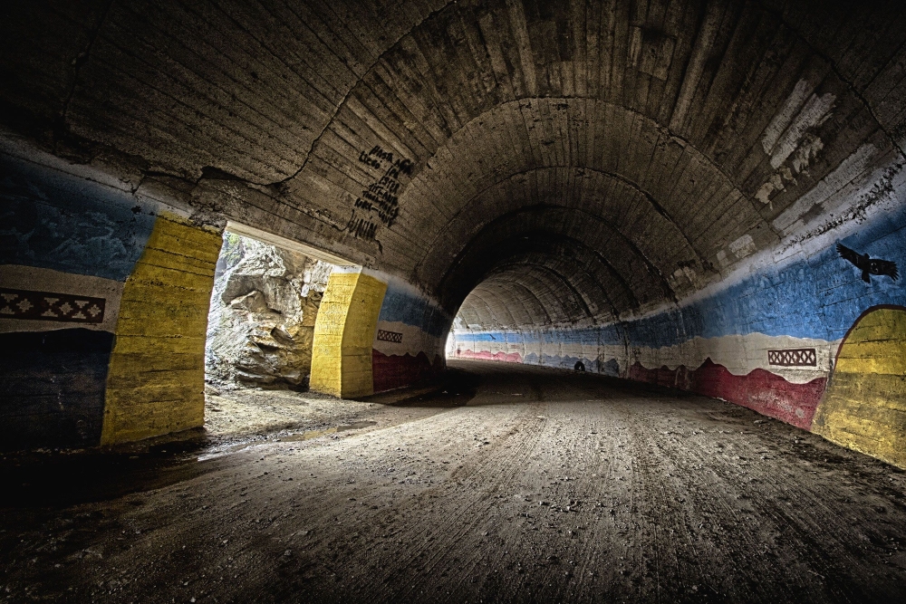 Imagen del interior de uno de los Túneles de Taninga.