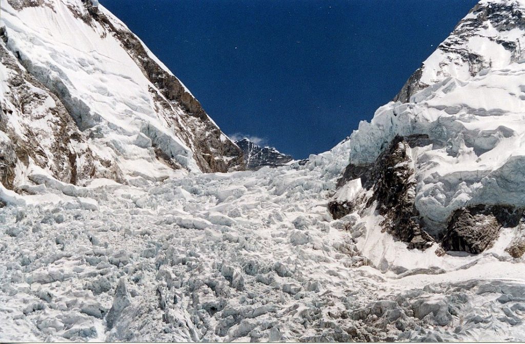 Paisajes del glaciar más alto del mundo.