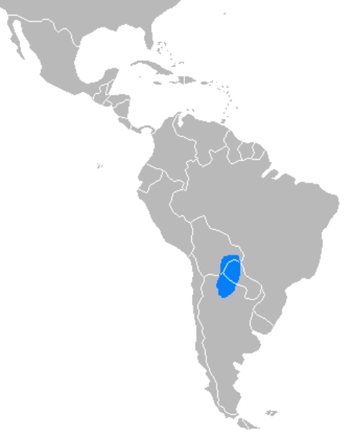 Sector de Sudamérica en donde habita el pecarí quimilero.