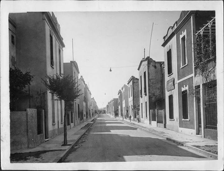 Barrio "Las Mil Casitas" al poco tiempo de su inauguración, en 1928.
