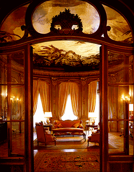 Diseño del interior del Palacio Pereda. 