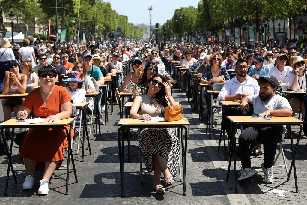 Este domingo se batió el récord de dictado en París. (Foto: Fotonoticias)