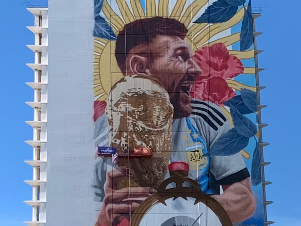 El mural más grande de Messi