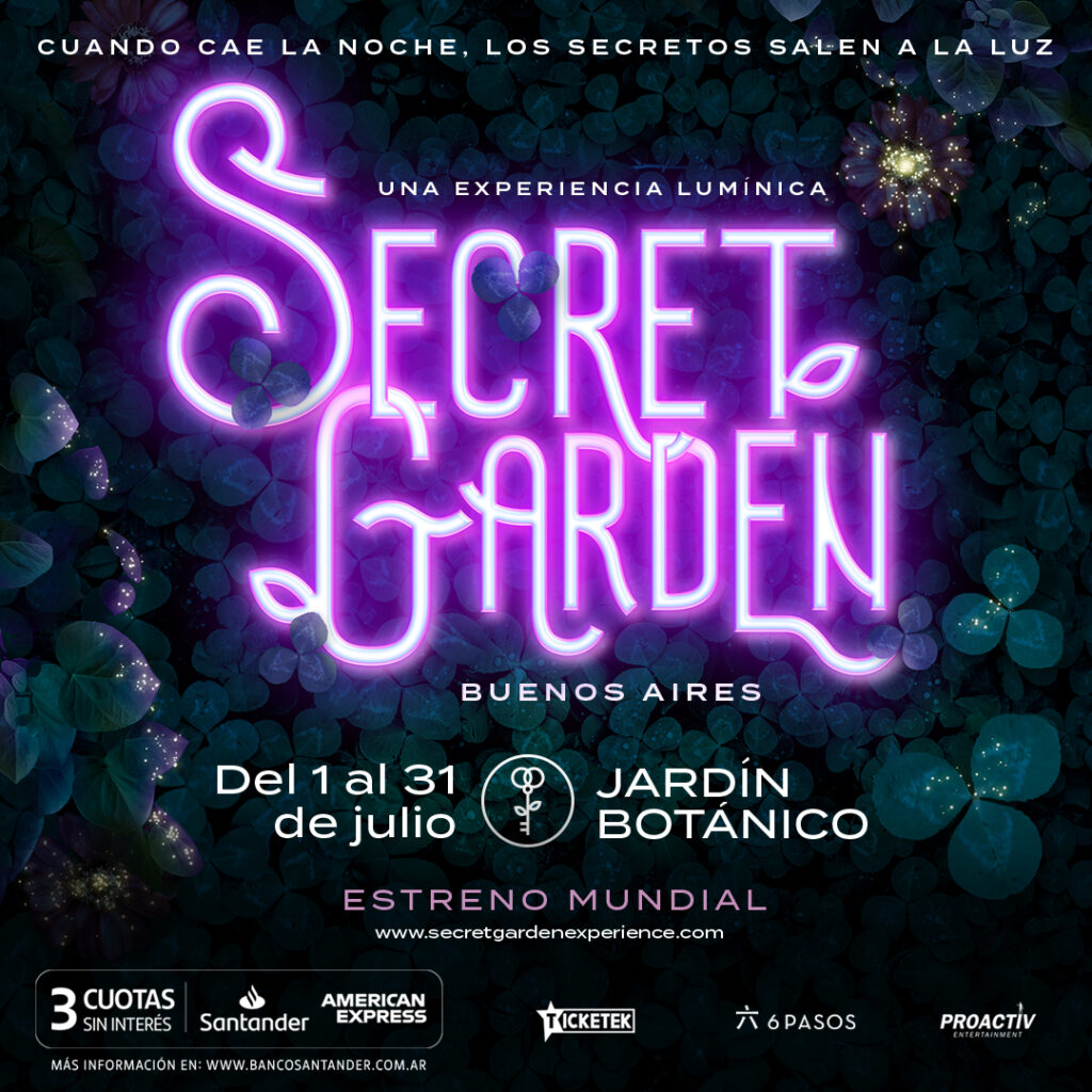Buenos Aires tendrá por primera vez su propia muestra lumínica e inmersiva en el Jardín Botánico