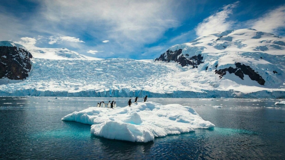 Hielo en la Antártida. 