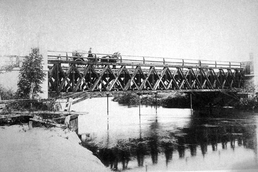 Puente Ezequiel Demonty, cuando se llamaba Puente Alsina, en 1890.