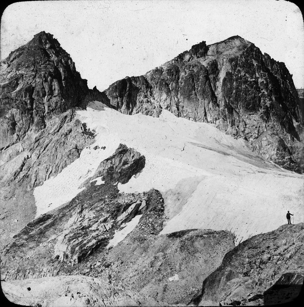 Glaciar del Portillon d'Oô,  uno de los glaciares Pirineos, en el siglo XIX.