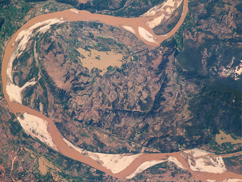 Foto satelital del río Betsiboka.