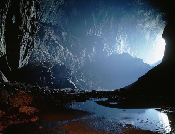 Interior de la cueva más profunda del mundo