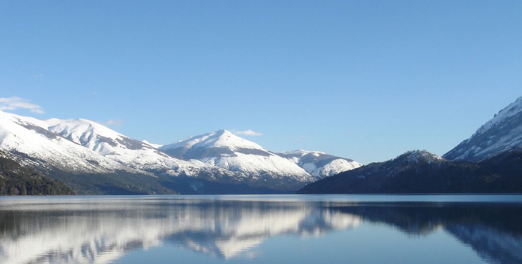 Vista panorámica de Bariloche. 