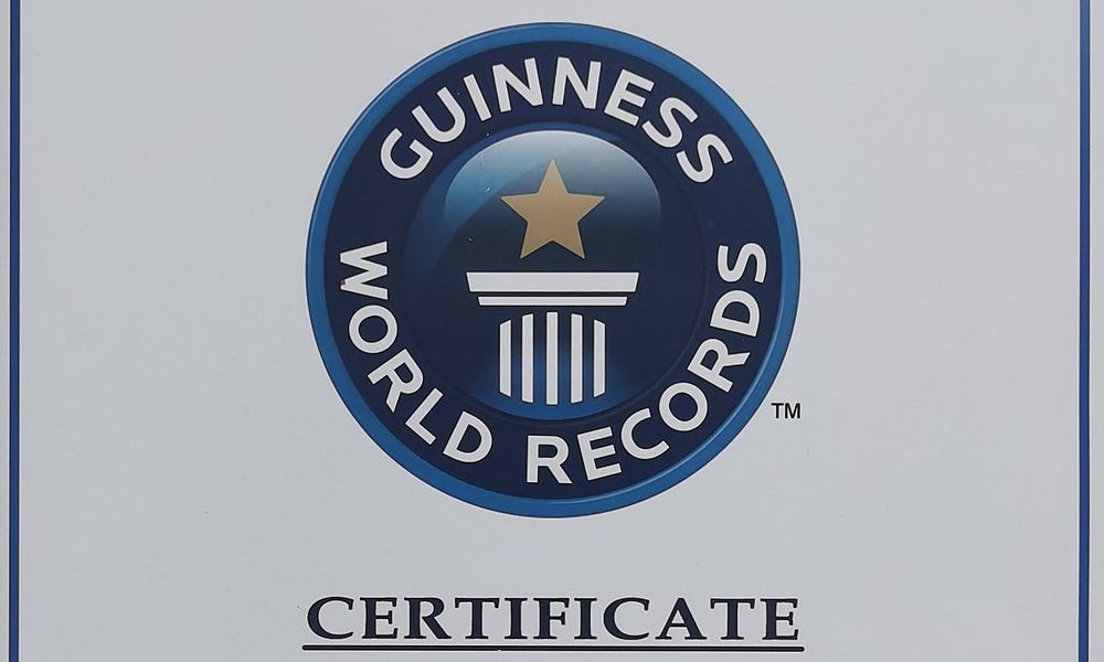 Guinness World Record, que reconoció la pintura anamórfica.