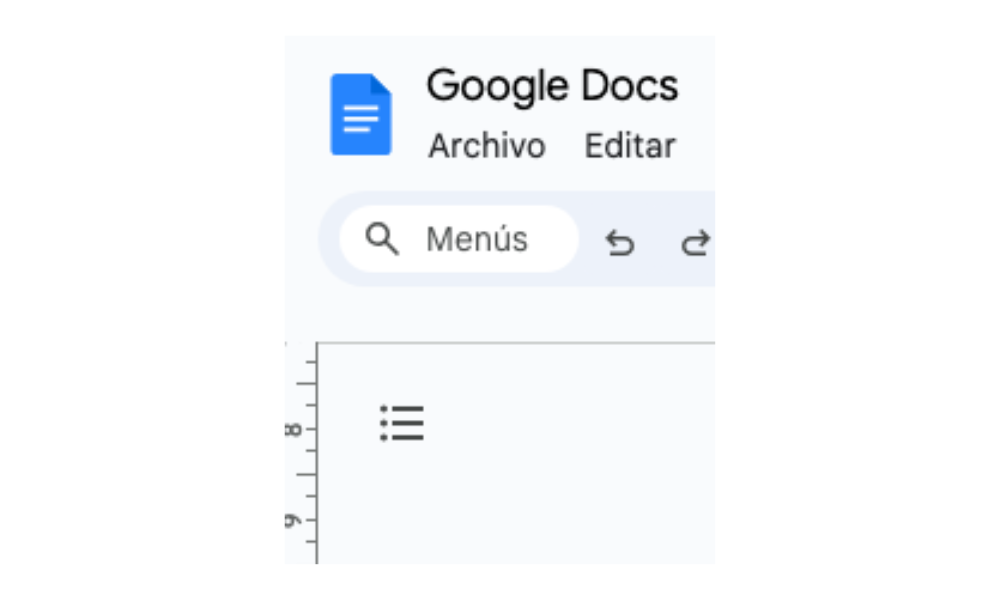 Esquema del documento en Google Docs 