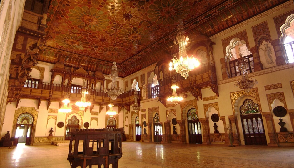 Interior del palacio Lakshmi Vilas.